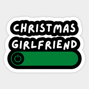 christmas girlfriend Sticker